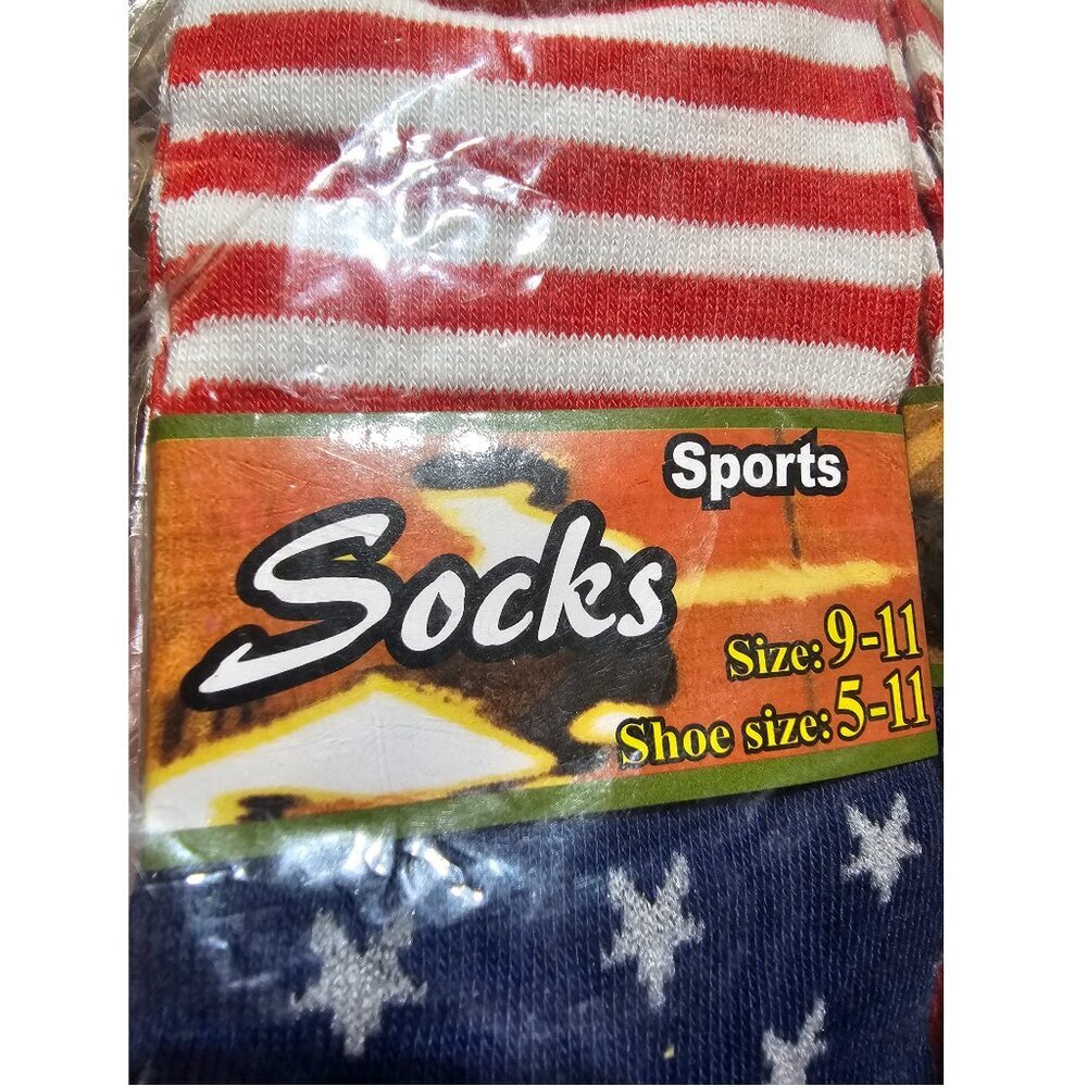 Women's USA Socks, Crew Socks, 12-pack - Picture 2 of 3